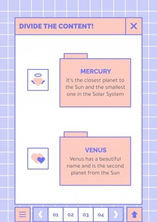귀엽고 사랑스러운 인터페이스 프레젠테이션 템플릿