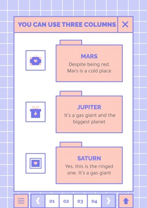 귀엽고 사랑스러운 인터페이스 프레젠테이션 템플릿