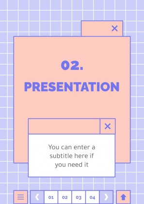 귀엽고 사랑스러운 인터페이스 프레젠테이션 템플릿