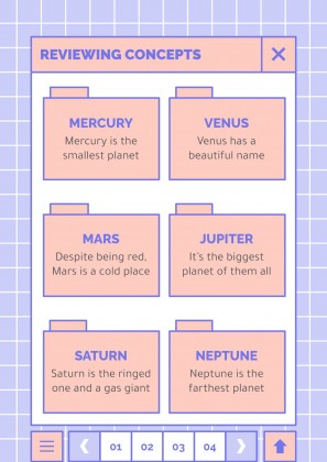 귀엽고 사랑스러운 인터페이스 프레젠테이션 템플릿
