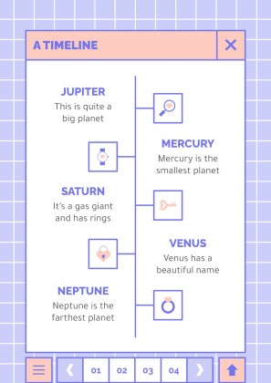 귀엽고 사랑스러운 인터페이스 프레젠테이션 템플릿