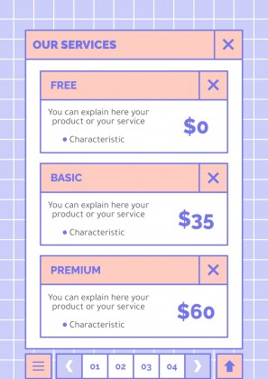 귀엽고 사랑스러운 인터페이스 프레젠테이션 템플릿
