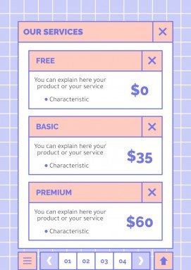 귀엽고 사랑스러운 인터페이스 프레젠테이션 템플릿