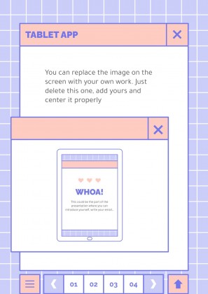 귀엽고 사랑스러운 인터페이스 프레젠테이션 템플릿