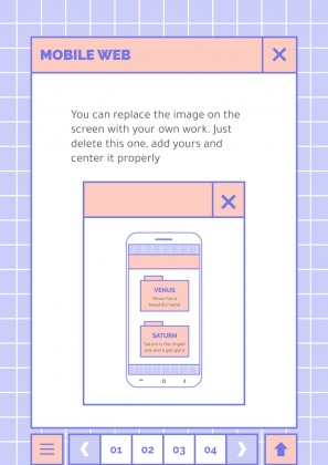 귀엽고 사랑스러운 인터페이스 프레젠테이션 템플릿