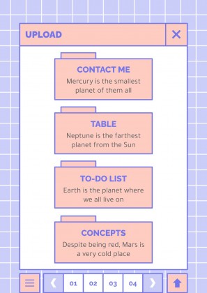 귀엽고 사랑스러운 인터페이스 프레젠테이션 템플릿