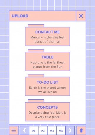 귀엽고 사랑스러운 인터페이스 프레젠테이션 템플릿