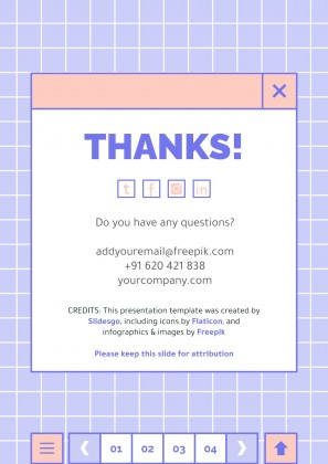 귀엽고 사랑스러운 인터페이스 프레젠테이션 템플릿