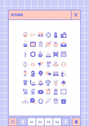 귀엽고 사랑스러운 인터페이스 프레젠테이션 템플릿