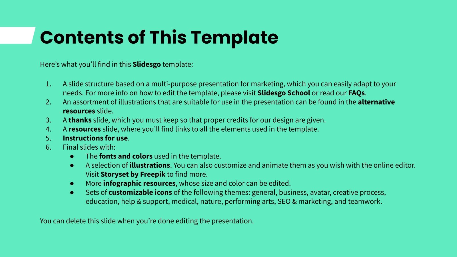 Monthly Marketing Report Google Slides & PowerPoint template