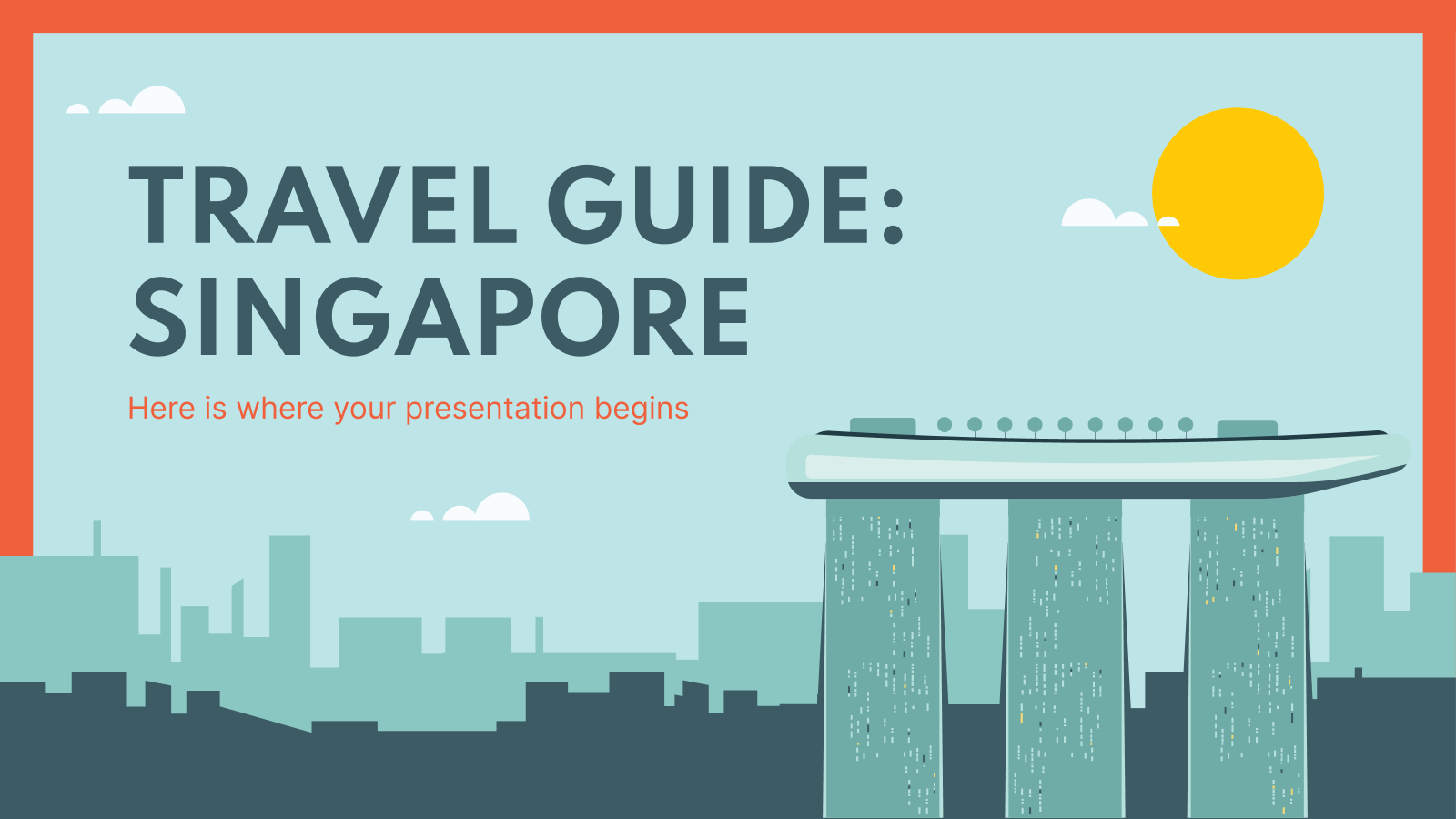 Travel Guide: Singapore presentation template 