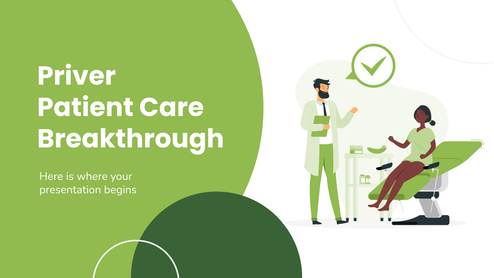 Priver Patient Care Breakthrough presentation template 