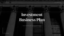 Plantilla de presentación Plan de negocios para inversores