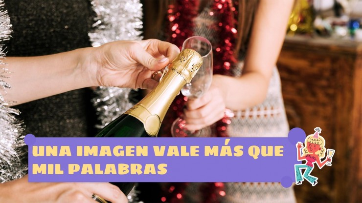 Nochevieja: Spanish New Year's Eve presentation template 