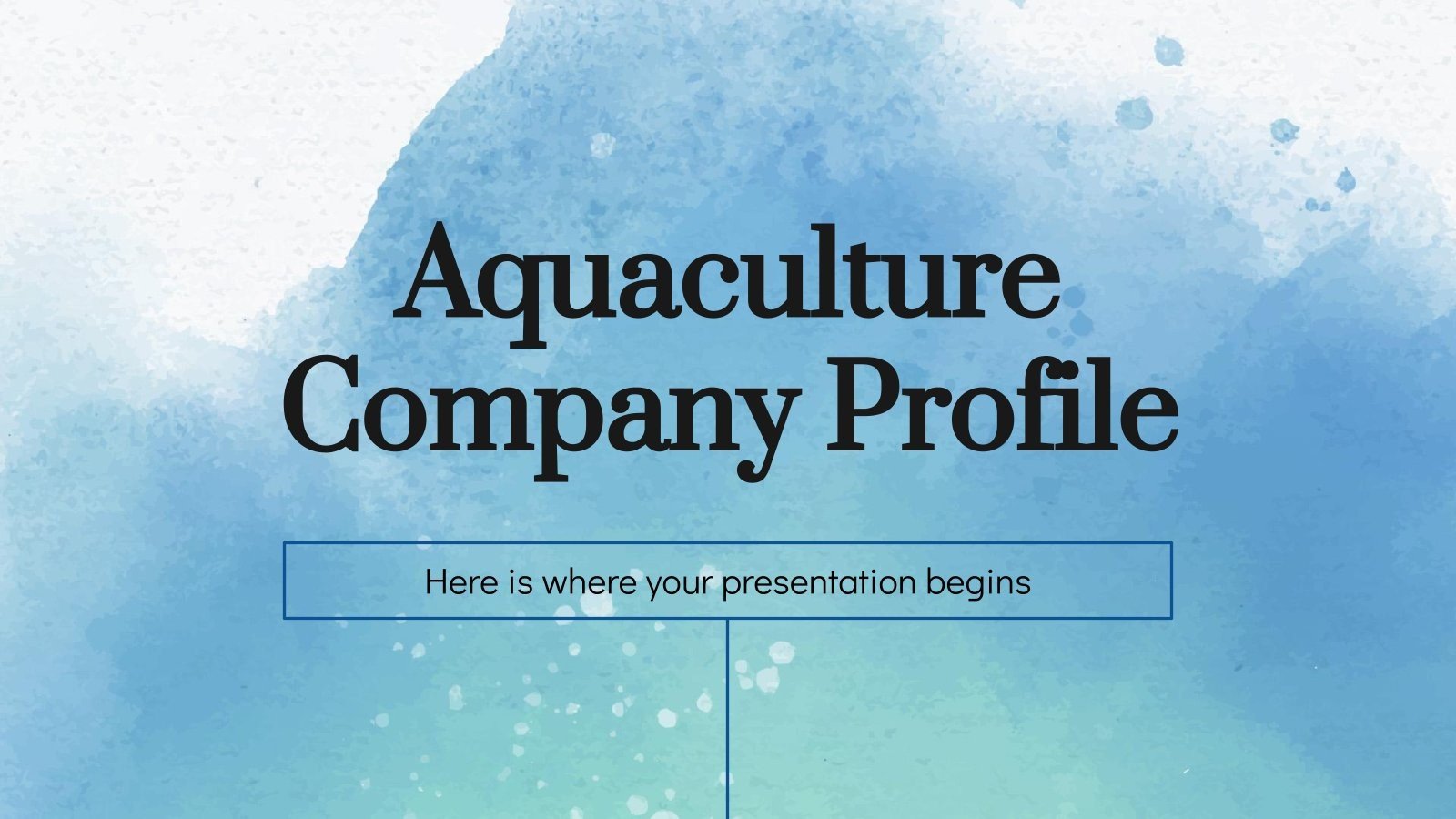 Aquakultur Firmenprofil Präsentationsvorlage