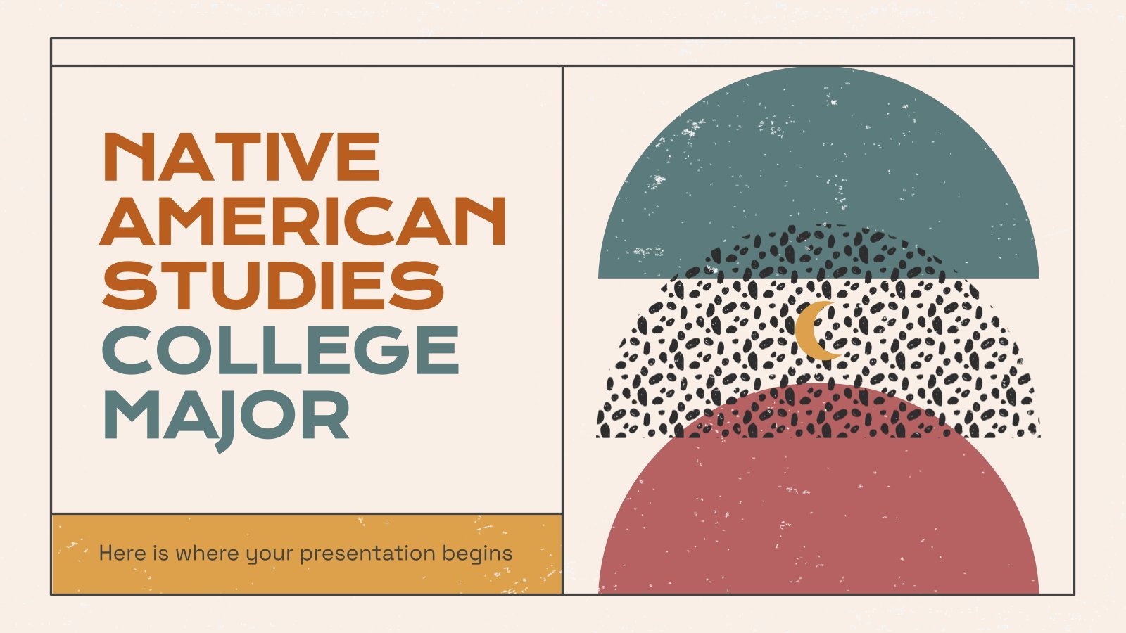 Native American Studies College Major presentation template 