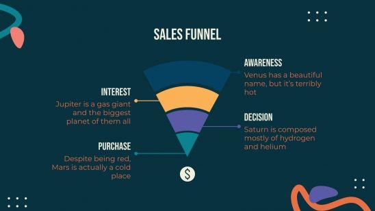 Modelo de apresentação Plano de marketing abstrato