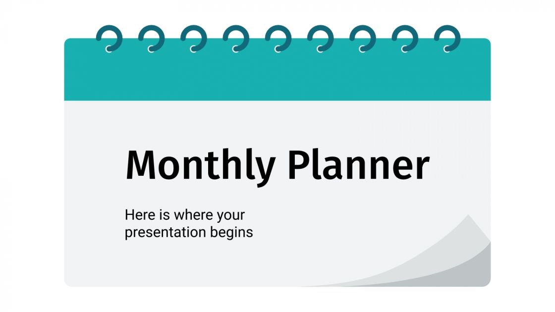 Monthly Planner for Google Slides & PowerPoint
