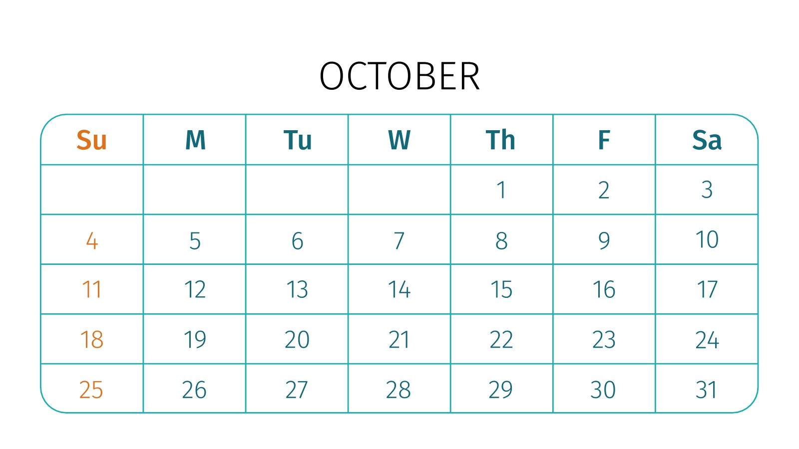 Monthly Planner for Google Slides & PowerPoint