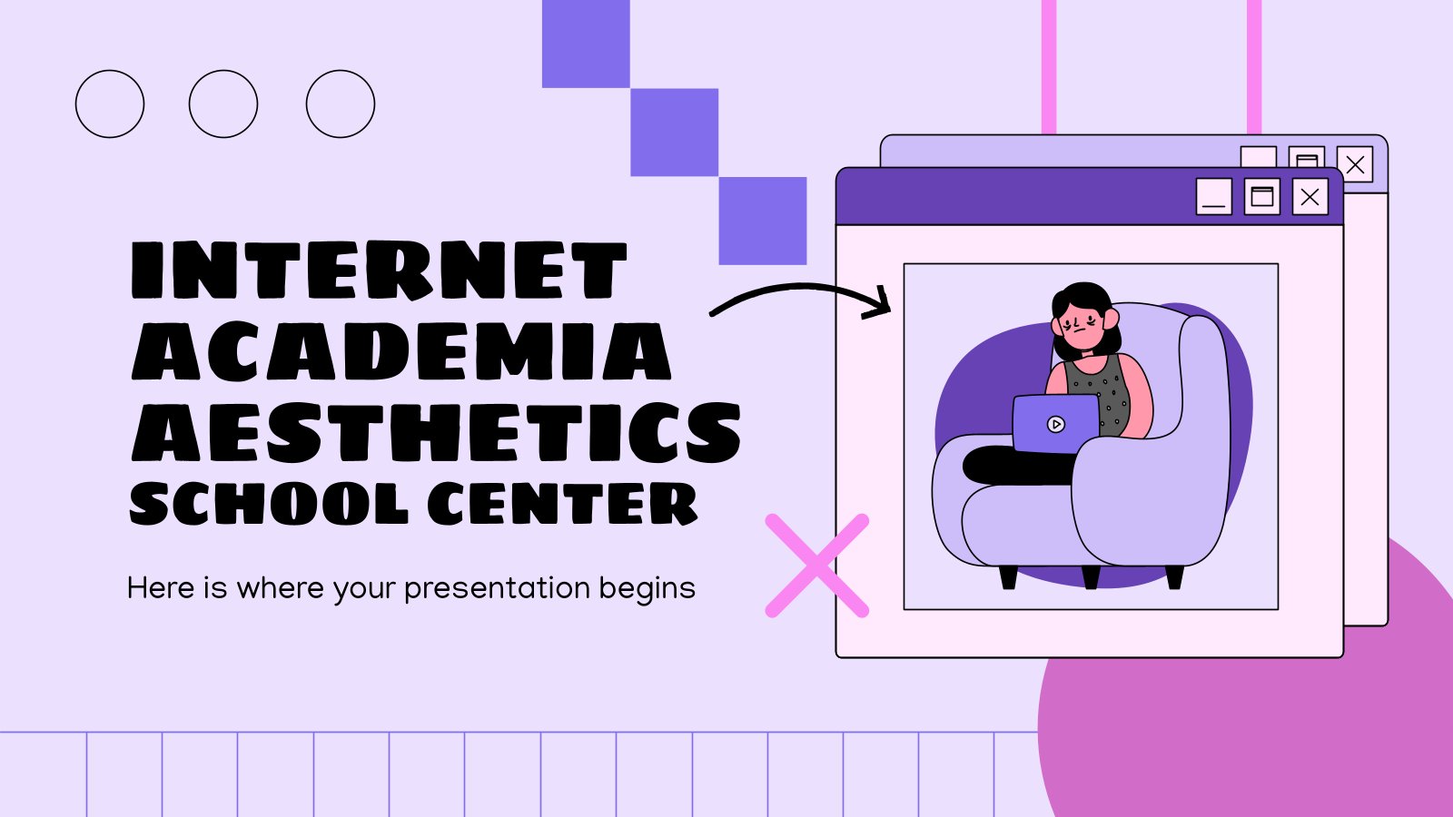 Internet Academia Aesthetics School Center presentation template 