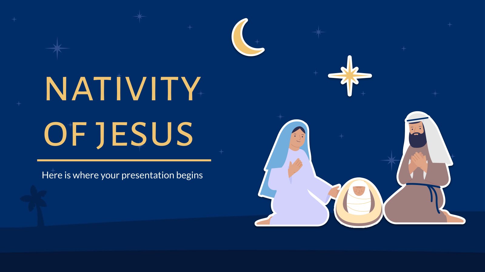 Nativity of Jesus Minitheme presentation template 