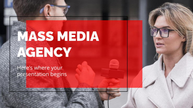 Mass Media Agency presentation template