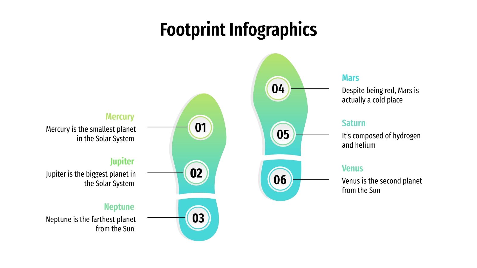 Footprint Infographics for Google Slides & PowerPoint