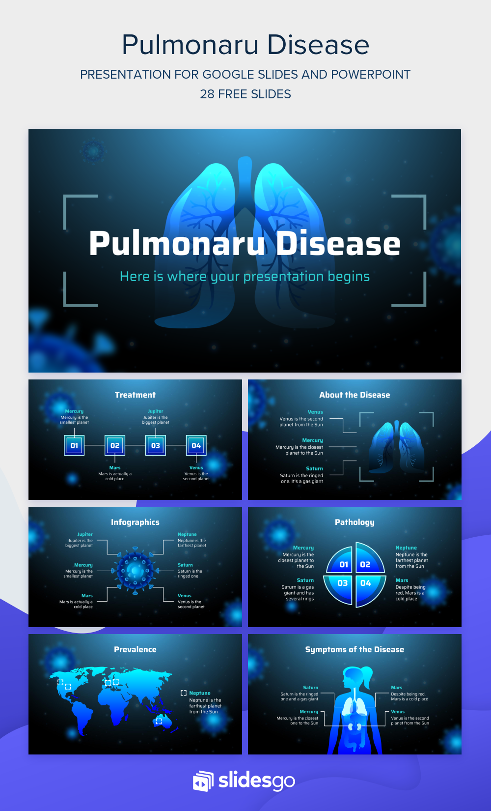 Pulmonary Disease Google Slides theme & PowerPoint template