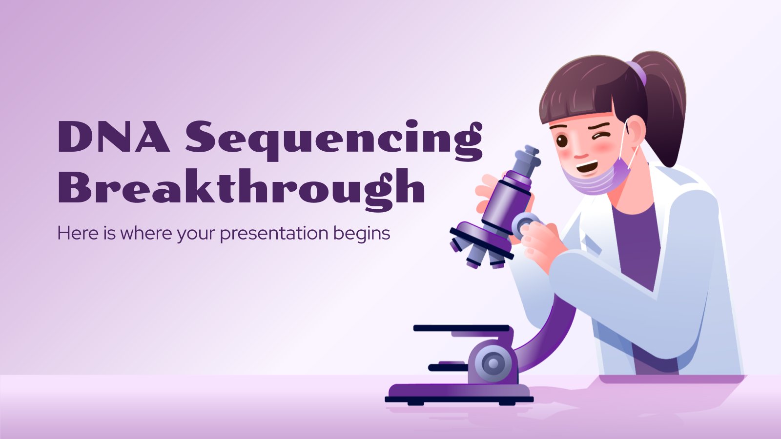 DNA 염기서열 분석 혁신 기술 프레젠테이션 템플릿