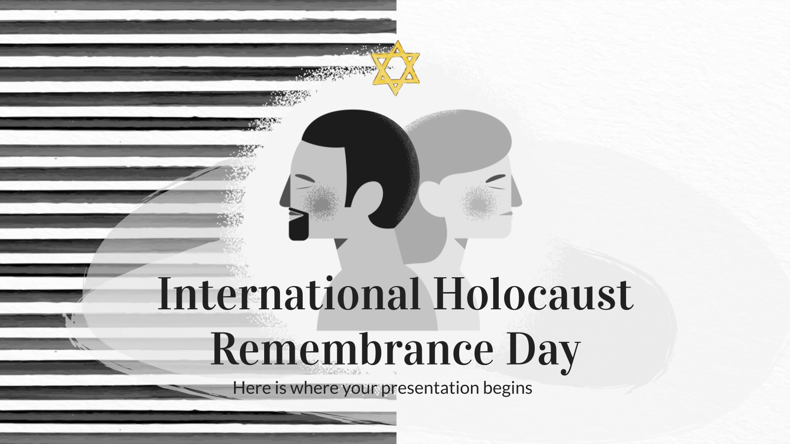 Internationaler Holocaust-Gedenktag Präsentationsvorlage