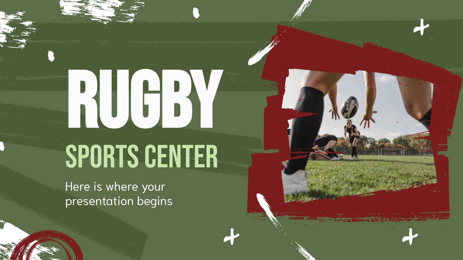 Modelo de apresentação Centro esportivo de rugby