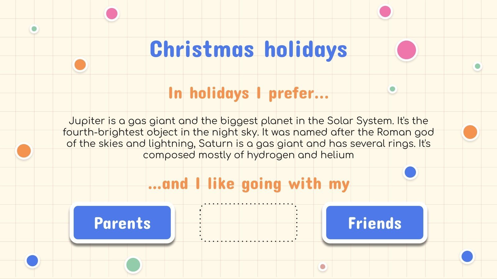 About Me: My Favorite Holidays | Google Slides &amp; PPT