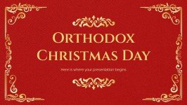 Orthodox Christmas Day presentation template 