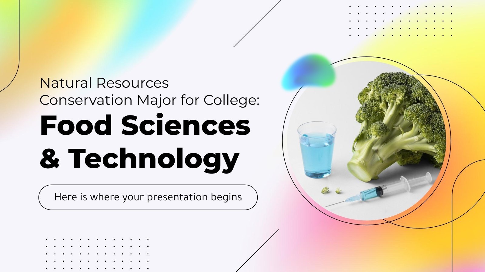 College Food Sciences & Technology Google Slides & PPT