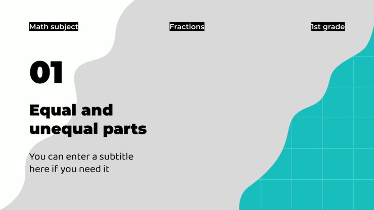 Mathématiques pour l’école élémentaire : Fractions Modèles de présentation