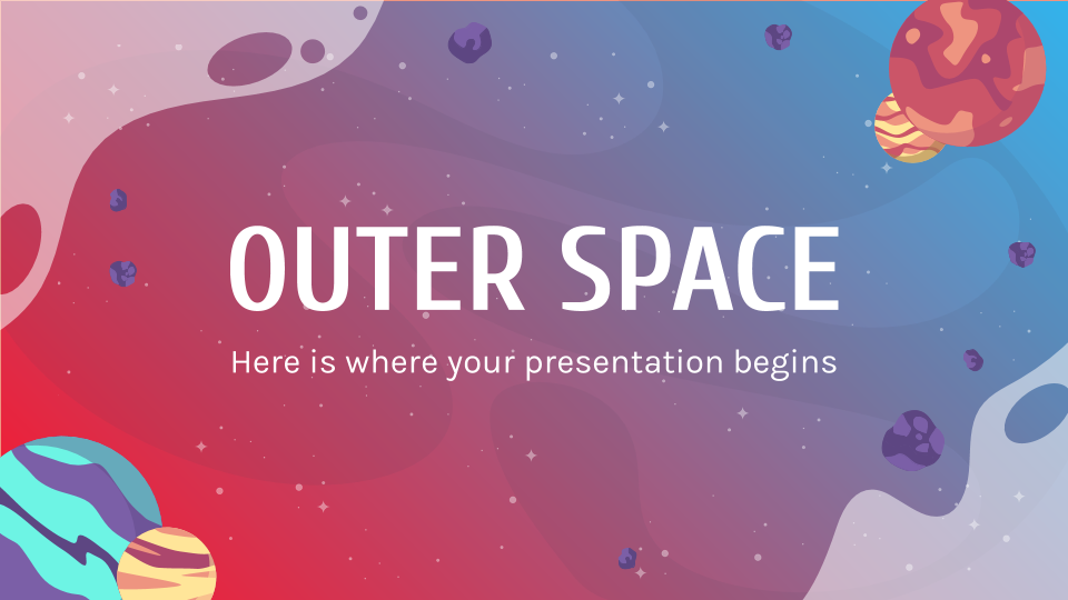 Outer Space presentation template 