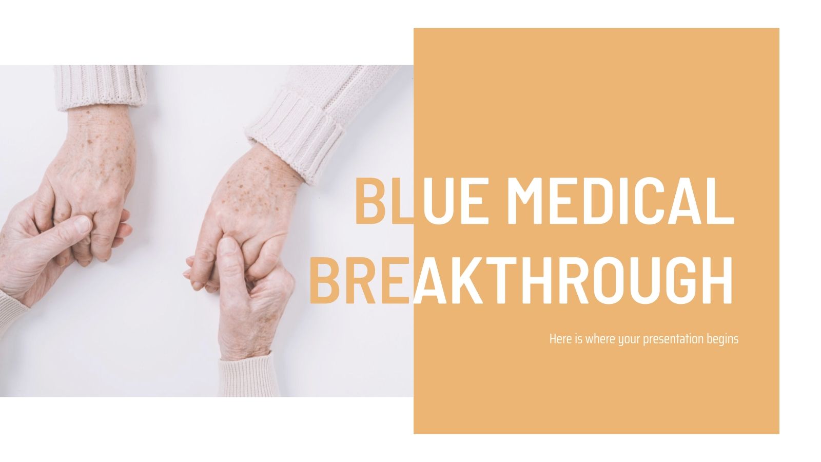 Avancée médicale bleu Modèles de présentation