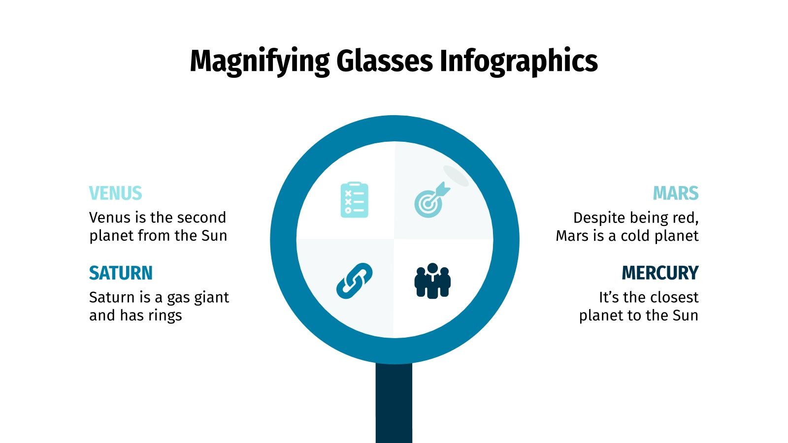 Magnifying Glasses Infographics for Google Slides and PPT