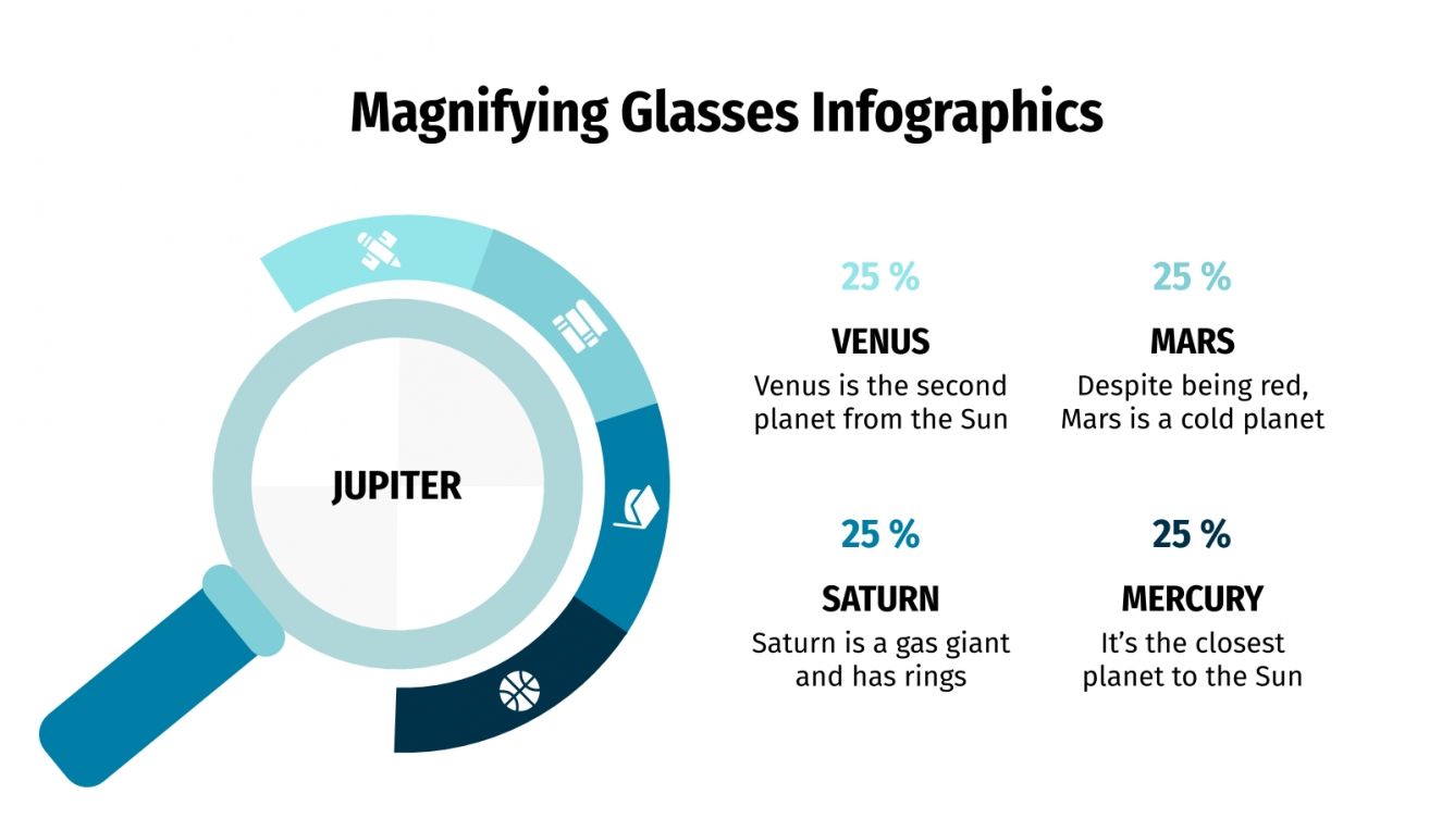 Magnifying Glasses Infographics for Google Slides and PPT