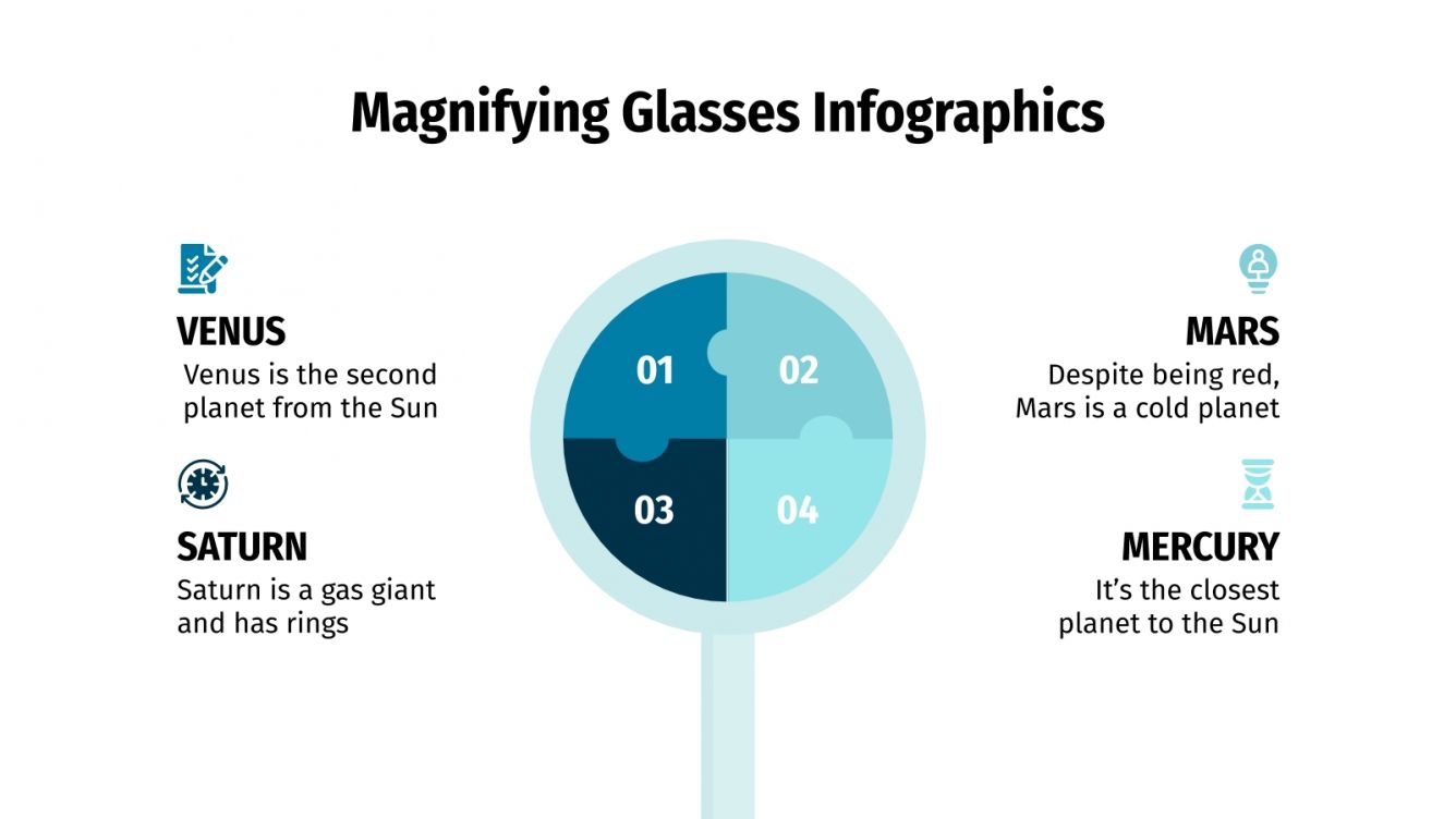Magnifying Glasses Infographics for Google Slides and PPT