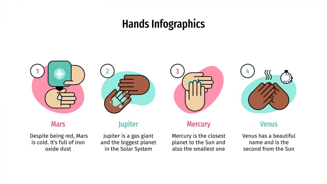 Hands Infographics Google Slides theme and PowerPoint template