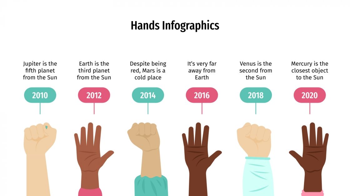 Hands Infographics Google Slides theme and PowerPoint template