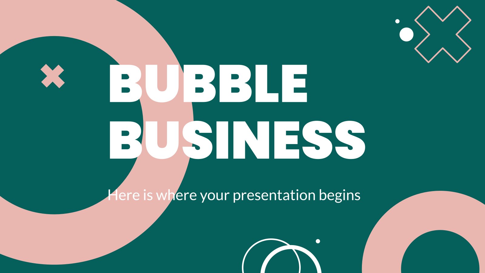 Bubble Business presentation template 