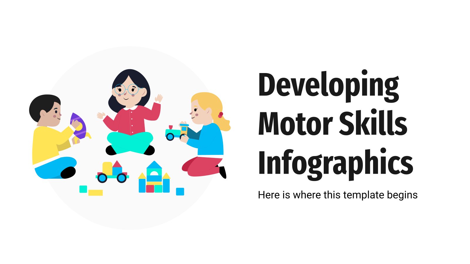 Plantilla de presentación Infografías de desarrollo de motricidad