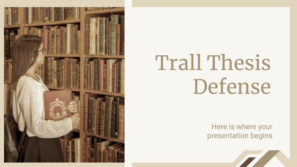 Soutenance de thèse Trall Modèles de présentation