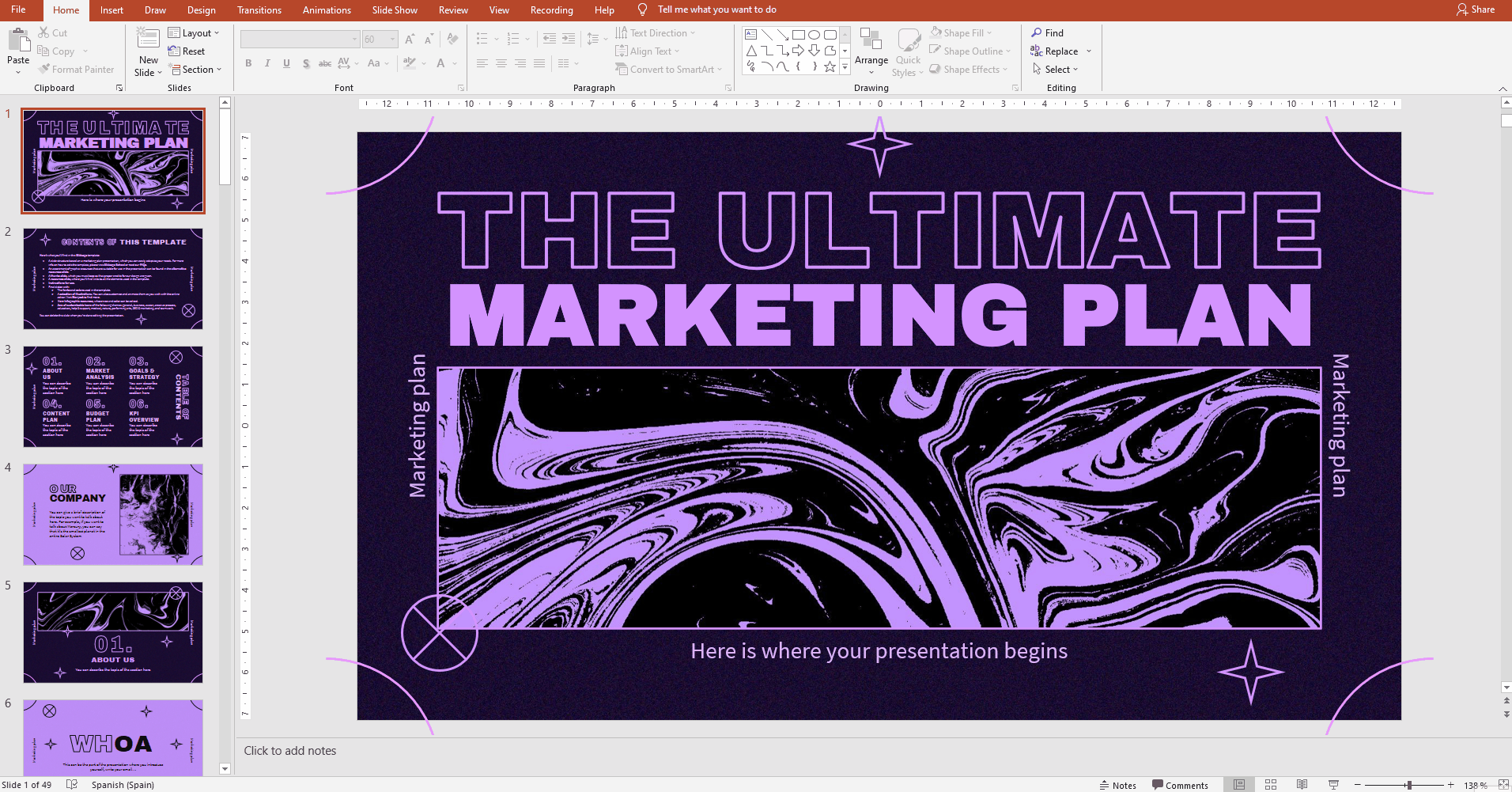 Changing WordArt text in PowerPoint