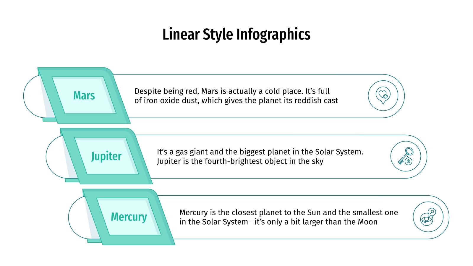 Linear Style Infographics Google Slides and PowerPoint template