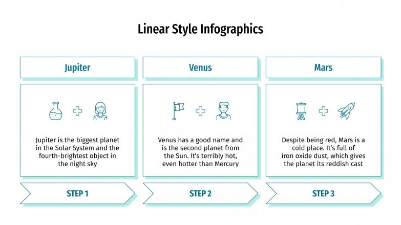 Linear Style Infographics Google Slides and PowerPoint template