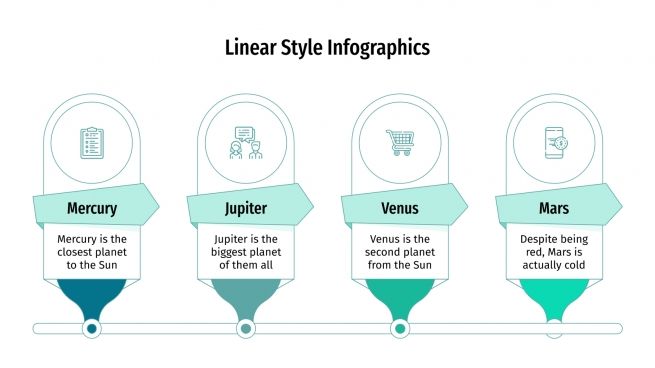 Linear Style Infographics Google Slides and PowerPoint template