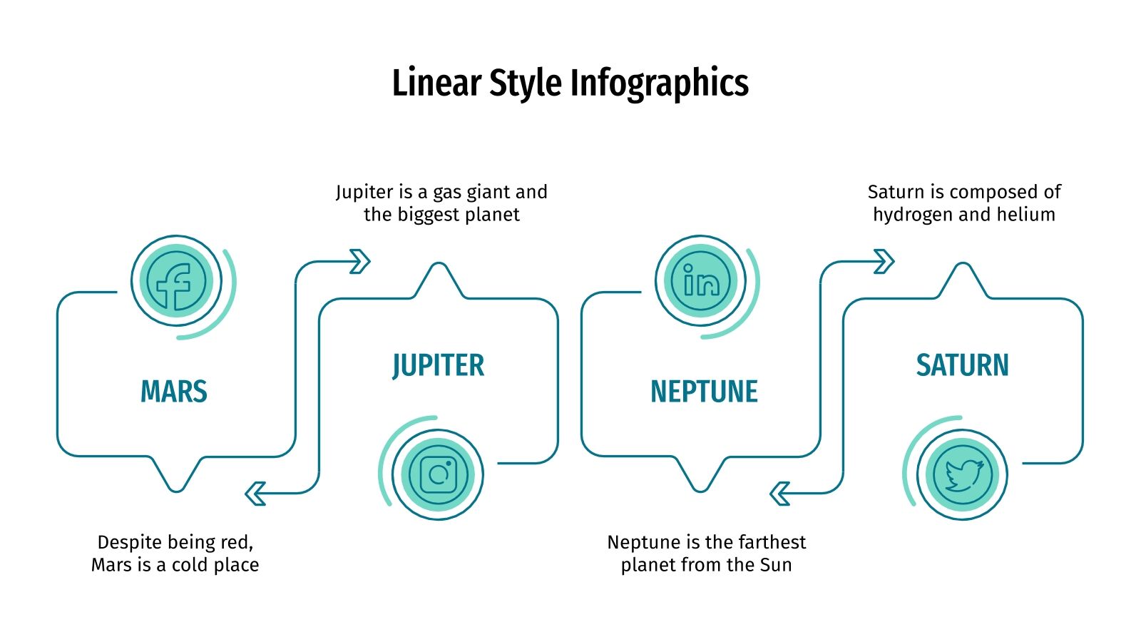 Linear Style Infographics Google Slides and PowerPoint template